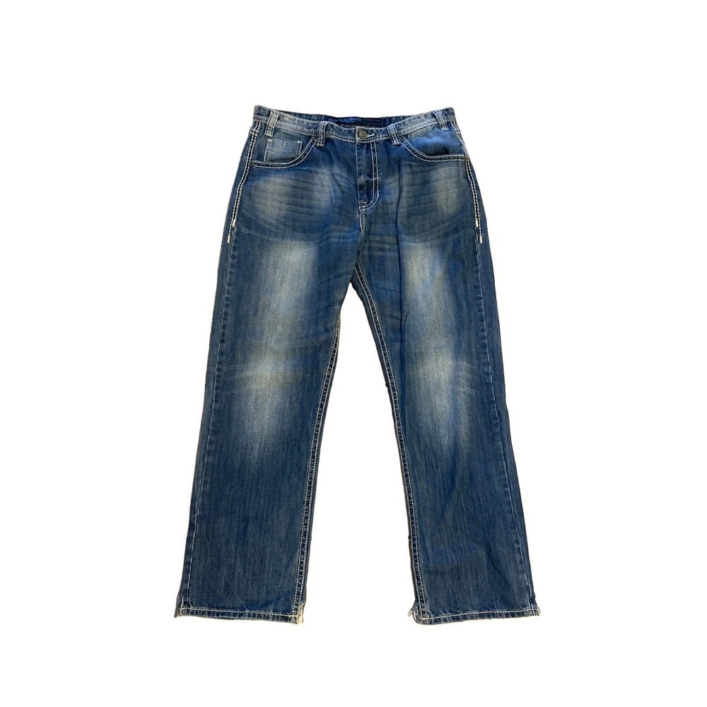 Rock and Roll Cowboy Mens Jeans 36 x 32 Cannon Loose Straight Leg